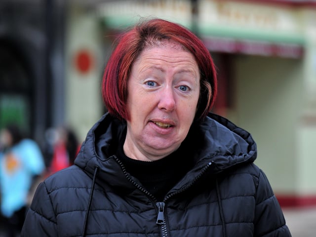Elaine Meehan: "I would be afraid of cats, they scare me. They are always creeping around. I had a cat that sneaked into my house. I don’t trust them." Photo: George Sweeney. DER2213GS – 008