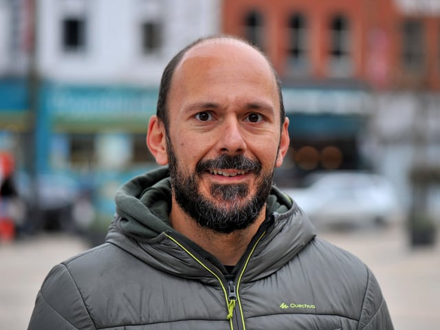 Ivano from Rome, Italy, has been visiting Derry with his wife this week. He said: "To be in the middle of something that is out of my control. This could be different events, for example, like a plane crash or something; war and conflict."
Photo: George Sweeney. DER2213GS – 009