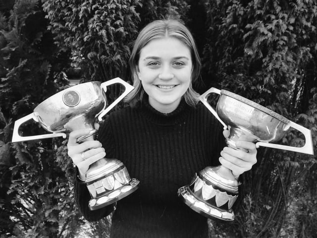 Bridgeen O’Connell, Great James’ Street, winner of the Lily Gibron Memorial Cup for Elementary Solo Over 16 years and Danny Casey Cup for Light Operatic Solo at the 1997 Derry Feis.