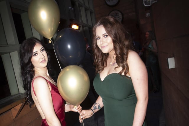 Ellie Whalley & Nicole McShane at the Ulster University Formal.