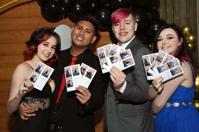 Snapshots at the ready with Wiktoria Machowska, Daenel Carillo, Ethan Know and Niamh Crow, enjoying festivities at the Ulster University (Magee) Formal last week.