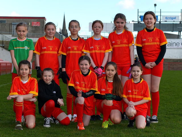 Steelstown P.S. pictured at the Celtic Park Girls’ Primary School Blitz.. Photo: George Sweeney. DER2213GS – 016