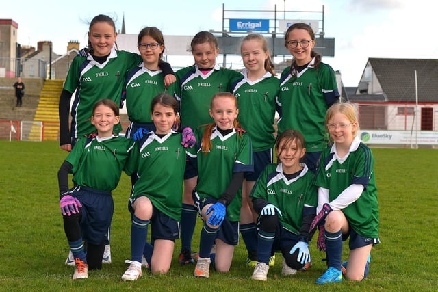 Good Shepherd P.S. pictured at the Celtic Park Girls’ Primary School Blitz. Photo: George Sweeney.  DER2213GS – 013