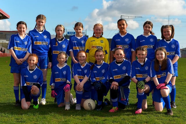 Rosemount P.S. took part in the Celtic Park Girls’ Primary School Blitz. Photo: George Sweeney.  DER2213GS – 011