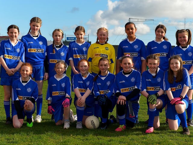 Rosemount P.S. took part in the Celtic Park Girls’ Primary School Blitz. Photo: George Sweeney. DER2213GS – 011