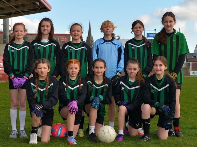 Greenhaw P.S. who participated in the Celtic Park Girls’ Primary School Blitz. Photo: George Sweeney. DER2213GS – 012