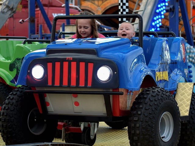 Having a super time at Cullen’s Amusements, in Ebrington, last weekend. DER2027GS - 010