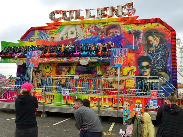 People enjoy the fun of the Music Trip at Cullenâ€TMs Amusements, in Ebrington earlier this week. DER2038GS â€“ 044