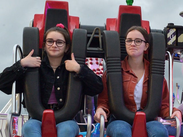 Visitors pictured at Cullen’s Amusements, in Ebrington earlier this week. DER2038GS – 043