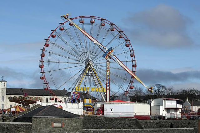 Cullen's Funfair's Giant Wheel pictured on Saturday at Ebrington. DER1315MC083