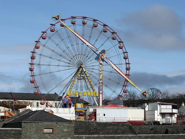 Cullen's Funfair's Giant Wheel pictured on Saturday at Ebrington. DER1315MC083
