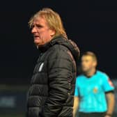 Finn Harps manager Ollie Horgan watched his side lose to Derry City, at Ballybofey, on Saturday. Picture by George Sweeney