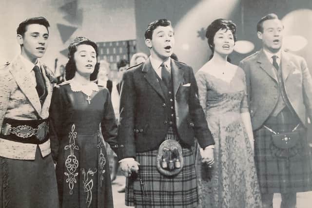 Pat and Ron Plummer pictured performing on the BBC TV show ‘The White Heather Club’ which was hosted by the famed Scots performer Andy Stewart. The show ran on BBC TV between 1958-68.
