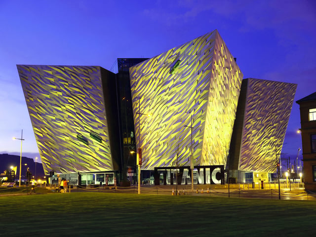 Belfast: The Titanic building is one of a number of major attractions. There is also a bus tour