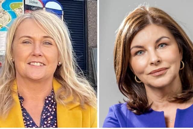 Sinn Féin candidate Ciara Ferguson and SDLP candidate Sinéad McLaughlin.