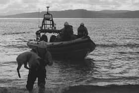 The sheep was rescued at Leenan Head. Photo: Lough Swilly RNLI