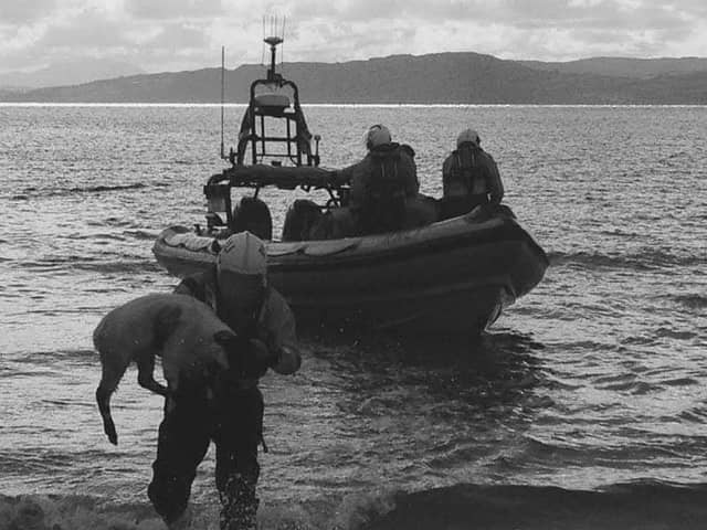 The sheep was rescued at Leenan Head. Photo: Lough Swilly RNLI