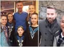 Left: Glenn pictured with some of his pupils from his school of dancing, Druid Academy.  Right: Glenn and his husband Alex.