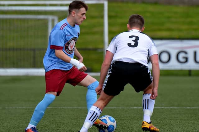 Institute's Jamie Dunne was in top form against Queen's University on Saturday. Picture by George Sweeney