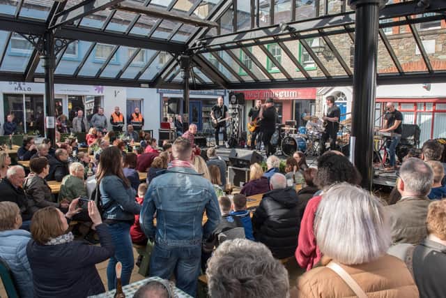 Special Brew on stage in the Craft Village during the City of Derry Jazz Festival back in 2019. Picture Martin McKeown. Inpresspics.com. 04.05.19