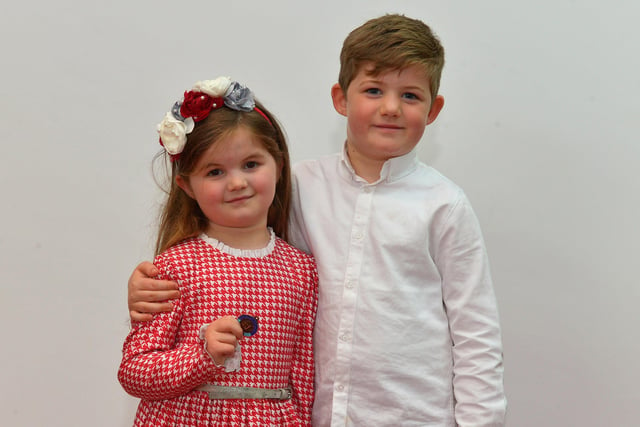 Elena Clark was placed 3rd in Primary 1 and 2 Verse and her brother Lorcan was Highly commended  in Childrens Verse at the recent Féis Dhoíre Cholmcílle, held in Millennium Forum. DER2216GS  024