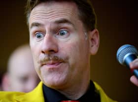 Ian Clarkson, from the Jive Aces, performing during the 2015 City of Derry Jazz Festival. Photo: George Sweeney / Derry Journal.