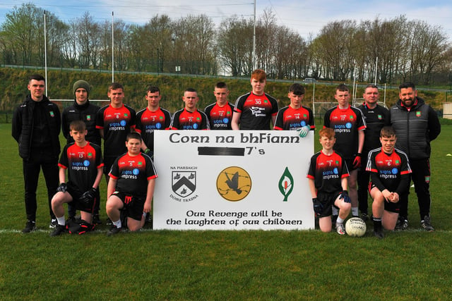Sean Dolan’s who took part in the  Annual Corn na bhFiann U17s Sevens competition held at Doire Trasna on Easter Saturday. Photo: George Sweeney. DER2215GS – 035