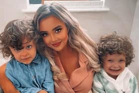 Amy Doherty and her sons, Mason and Nathan.