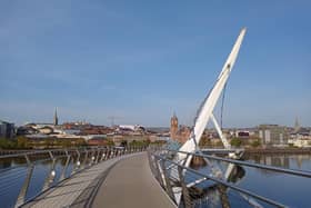 The Peace Bridge in Derry.