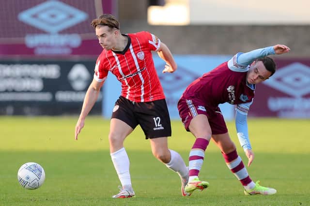 Derry City's Matty Smith was a threat against Drogheda United, on Monday night. Picture by Kevin Moore/MCI