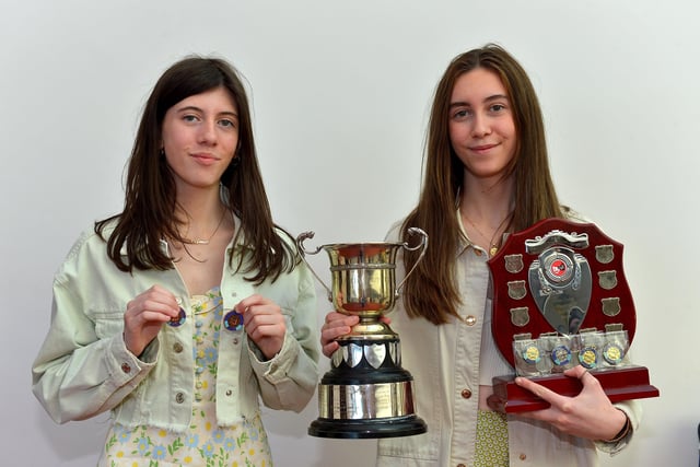 Amie was placed third in International Character Study, Third in favourite Poem and highly commended in original Poetry while her sister Kiara won the Conaghan Cup and Bursary in Public Speaking and the Susan Foster Memorial Cup and Bursary in Verse at the Feis Doire Colmcille, held in Millennium Forum. DER2216GS  101