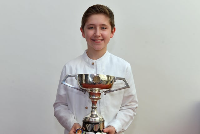 Joshua Concannon, a pupil at St Patricks Primary school was winner of the Under 12 Junior Any Song and winner of the Lily Gibson Cup P7 Boys Verse at the Feis Doire Colmcille, held in Millennium Forum. DER2216GS  107
