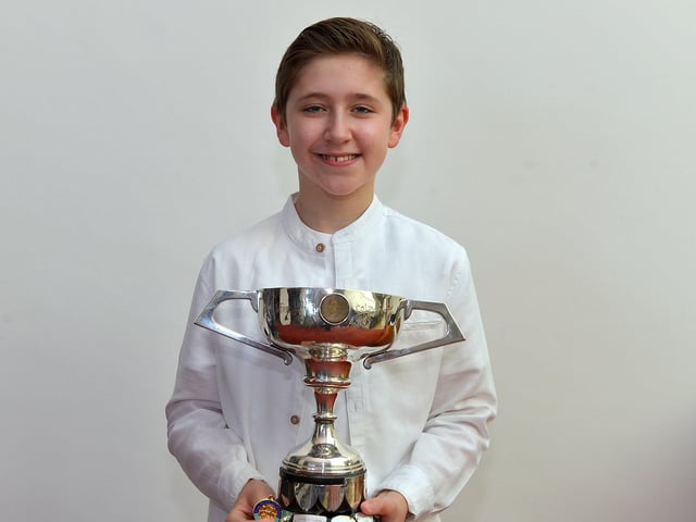 Joshua Concannon, a pupil at St Patricks Primary school was winner of the Under 12 Junior Any Song and winner of the Lily Gibson Cup P7 Boys Verse at the Feis Doire Colmcille, held in Millennium Forum. DER2216GS  107