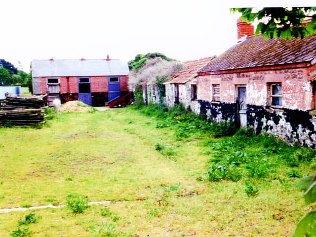 The Alexanders home (on right) at the Lusk prison site.
