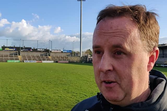 Derry Minor manager Martin Boyle who saw his team begin their Ulster Championship campaign with an emphatic victory over Armagh in the Athletic Grounds.