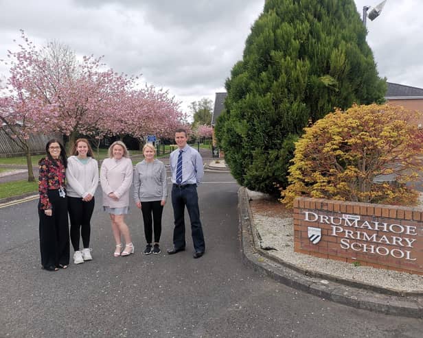 Joanne Thompson, Ciara Bratton, Emma Walker, Tiffany Bogle and Jason Scott