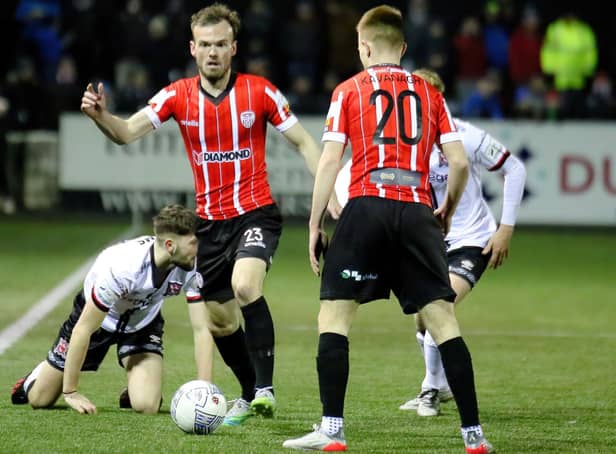 Derry City's Cameron Dummigan has been in superb form since joining the Brandywell men in the close season. Picture by Kevin Moore/MCI