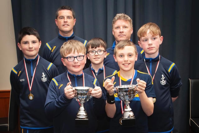 Eglinton Eagles U11s - D&D League Cup and Summer Cup winners. Picture by Jim McCafferty
