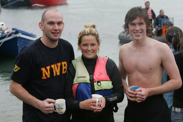 Time for a warm cuppa following the charity swim.