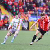 Derry City's Matty Smith in control against Bohemians at Brandywell. Photo by Kevin Moore.