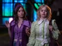 Derry girls S3, EP5   (L-R) Wee Ma Mary (Shauna Higgins), Wee aunt Sarah (Dearbhaile McKinney)