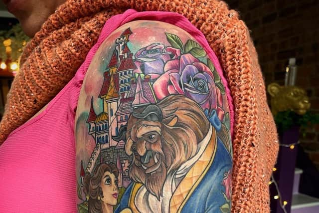 Beauty and the Beast tattoo design