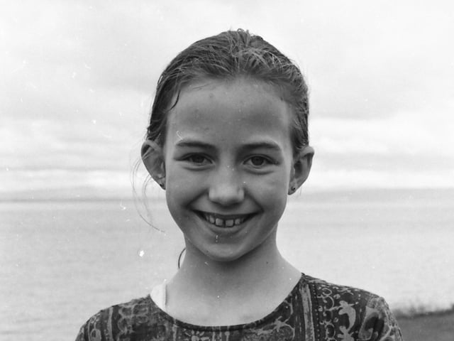 Karen Lindsay, Iskaheen, winner of the Most Promising Work in Open Verse Speaking (U-10) at the Moville Feis.