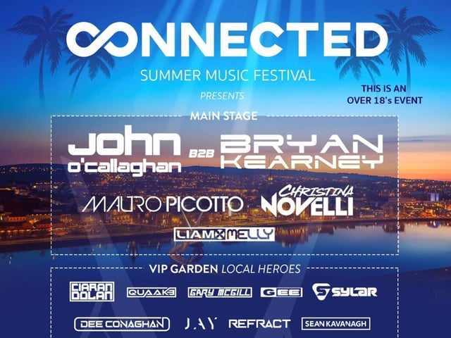 Connected Summer Music Festival at Ebrington Square. Visit Ebrington Square this June for the Connected Summer Music Festival, featuring John O Callaghan B2B Bryan Kearney, Mauro Picotto, Christina Novelli, liam Melly plus local heroes.