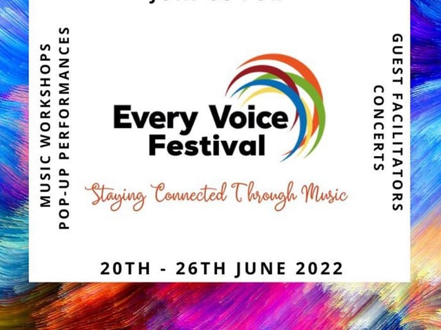 Every Voice Festival.
The Every Voice Festival is returning in June 2022, bringing a brand new line up of music-making activities to Derry City & Strabane District Council
Some of this year’s highlights will include the return of the EVF Concert Series:
Coming Back: Youth Concert, Stand Up and Sing Gala Concert, and Joy! Sacred Music Concert. They will also have a fabulous line up of music and mindfulness workshops, pop up performances and community events so keep your eyes peeled for further details.