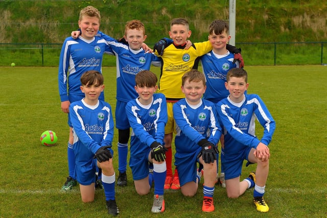 Sacred Heart ‘B’ team participated in the recent Doire Trasna Schools Cup competition. Picture George Sweeney.