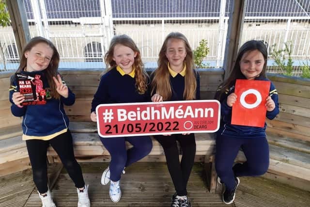 Cailíní Dhoire - young Irish speakers will be taking to the streets of Belfast on Saturday to demand Irish language rights.