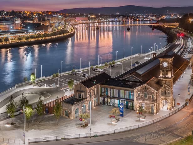 Derry's transport hub in the Waterside.