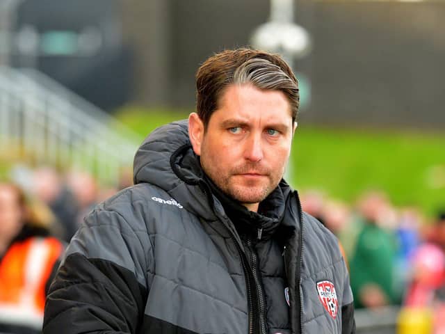 Derry City boss Ruaidhri Higgins wants his players to put in a performance the late great Edgar McCormick would be proud of. Picture by George Sweeney