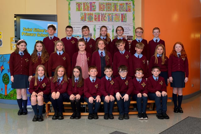 Mr Conaghan’s P7 class at St Eithne’s Primary School. DER2220GS – 008